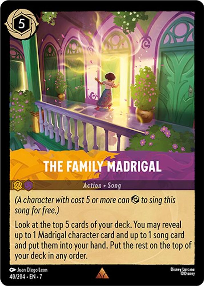 The Family Madrigal 40/204 Rare Archazia's Island Lorcana Near Mint