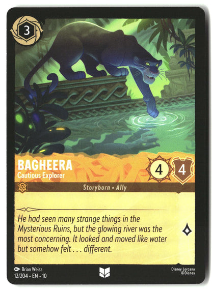 Bagheera - Cautious Explorer 12/204 Uncommon Whispers in the Well Lorcana LP