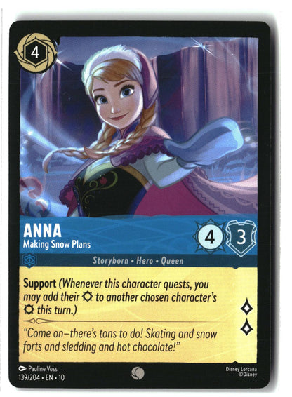 Anna - Making Snow Plans 139/204 Common Whispers in the Well Lorcana LP