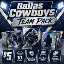 Dallas Cowboys Ultra Modern Football Team Pack - 10 Cards + Guaranteed Insert