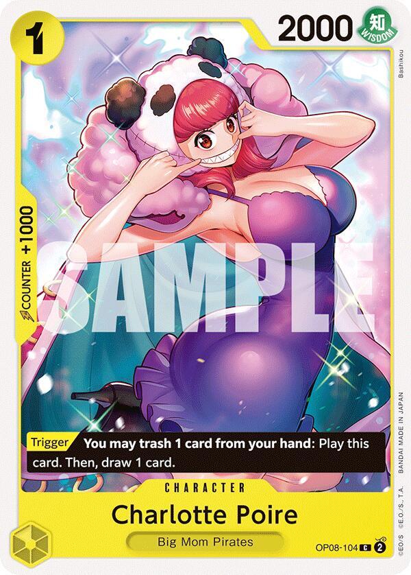 Charlotte Poire OP08-104 Common Two Legends One Piece Near Mint