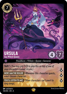 Ursula - Sea Witch Queen 58/204 Legendary Ursula's Return Lorcana Near Mint