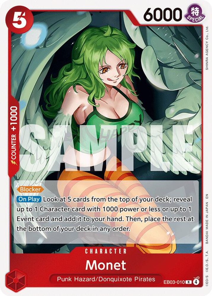 Monet EB03-010 Rare Extra Booster: One Piece Heroines Edition One Piece Foil NM
