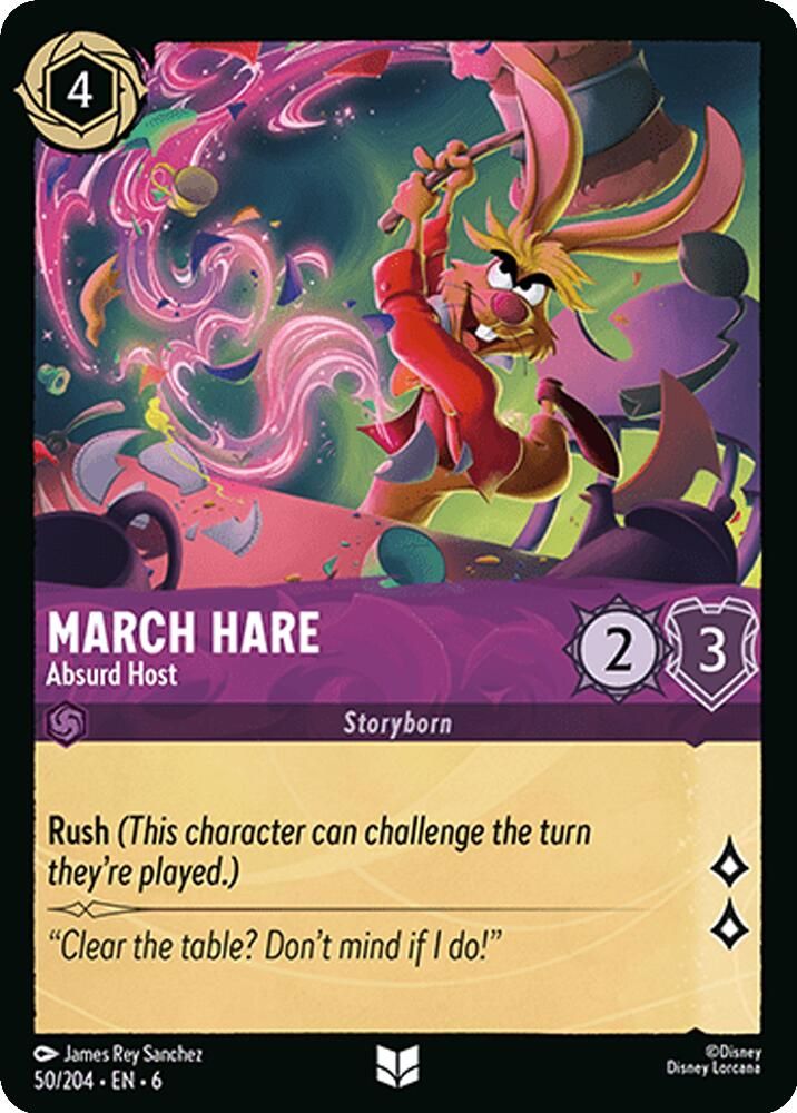 March Hare - Absurd Host 50/204 Uncommon Azurite Sea Lorcana Near Mint