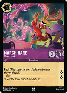 March Hare - Absurd Host 50/204 Uncommon Azurite Sea Lorcana Near Mint