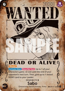 Sabo (120) (Wanted Poster) OP13-120 Carrying On His Will One Piece Foil NM