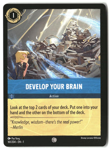 Develop Your Brain 161/204 Common The First Chapter Lorcana Lightly Played