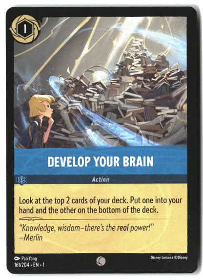 Develop Your Brain 161/204 Common The First Chapter Lorcana Lightly Played