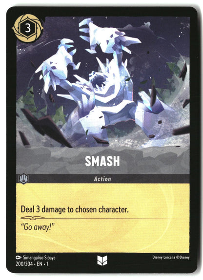 Smash 200/204 Uncommon The First Chapter Lorcana Lightly Played