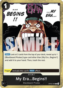 My Era...Begins!! OP09-096 Rare Emperors in the New World One Piece Foil NM