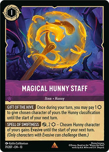 Magical Hunny Staff 71/204 Rare Attack of the Vine! Lorcana Near Mint