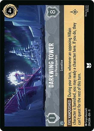 Darkwing Tower - Icy Headquarters 204/204 Uncommon Winterspell Lorcana Near Mint