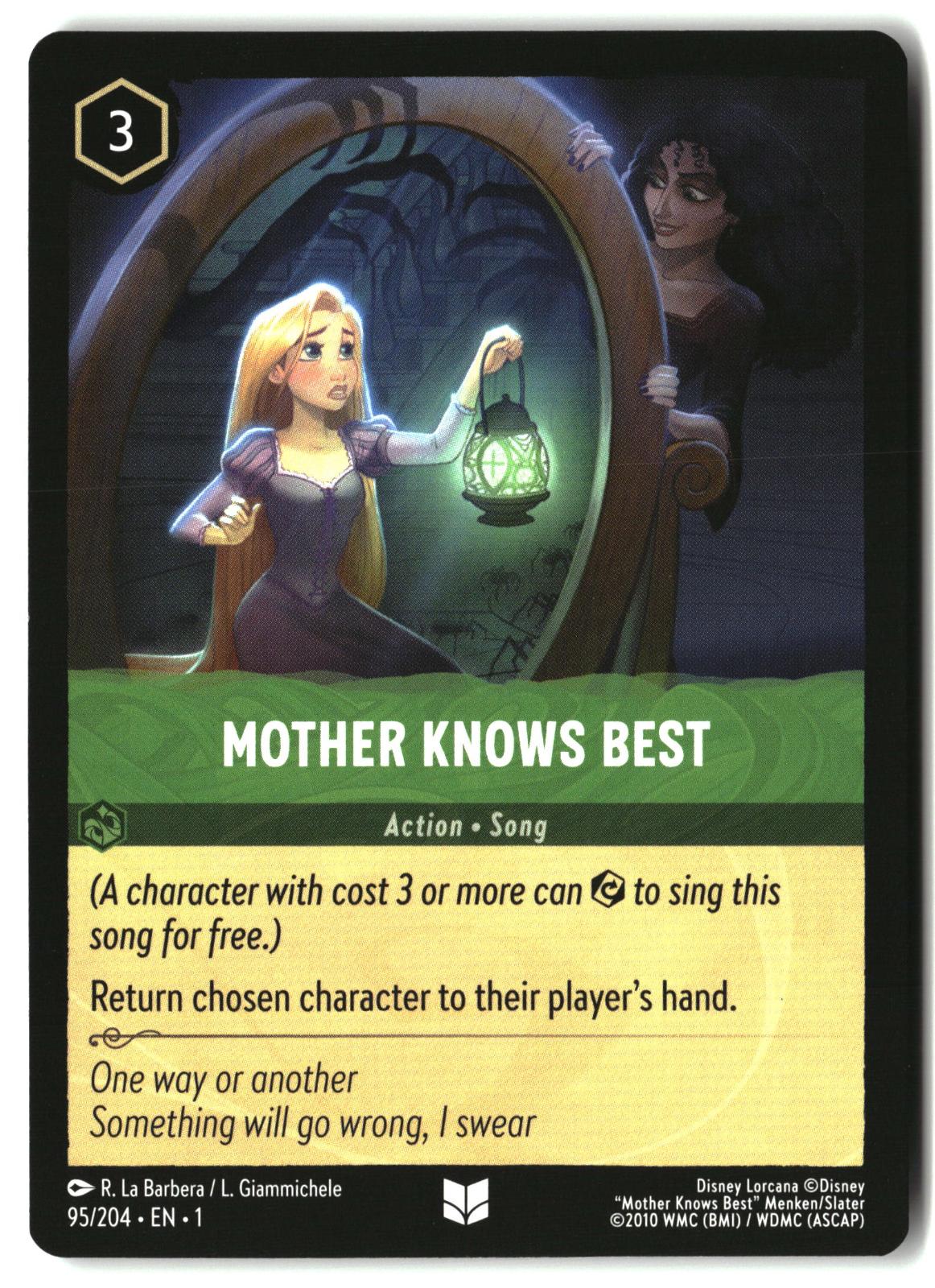 Mother Knows Best 95/204 Uncommon The First Chapter Lorcana Lightly Played