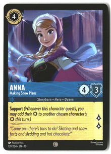 Anna - Making Snow Plans 139/204 Common Whispers in the Well Lorcana LP