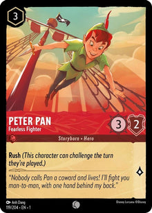 Peter Pan - Fearless Fighter 119/204 Common The First Chapter Lorcana Near Mint