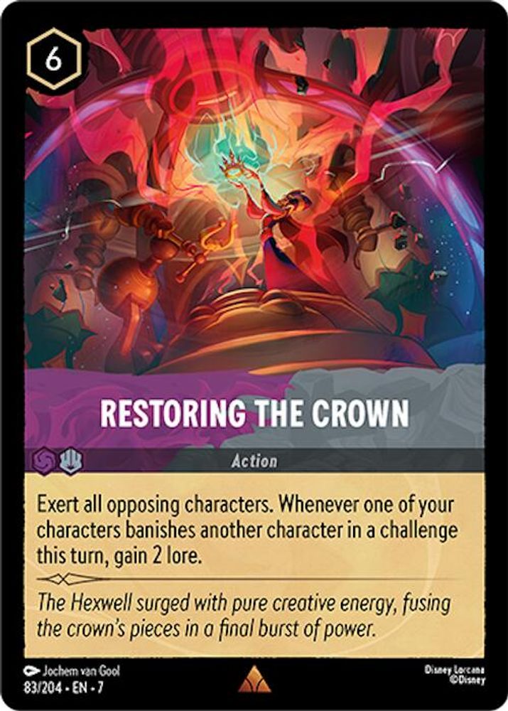 Restoring the Crown 83/204 Rare Archazia's Island Lorcana Near Mint
