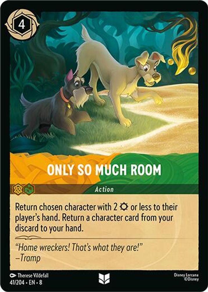 Only So Much Room 41/204 Uncommon Reign of Jafar Lorcana Near Mint
