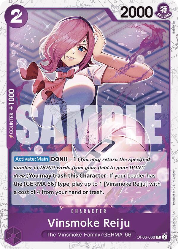 Vinsmoke Reiju (Jolly Roger Foil) OP06-068 Premium Booster -The Best- One Piece NM