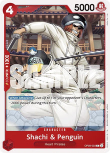 Shachi & Penguin OP09-003 Common Emperors in the New World One Piece Near Mint