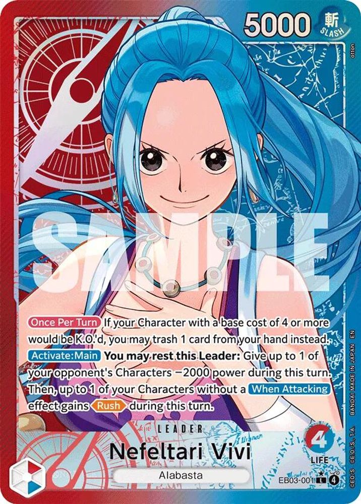 Nefeltari Vivi (001) (Alternate Art) EB03-001 Extra Booster: One Piece Heroines Edition One Piece Foil NM