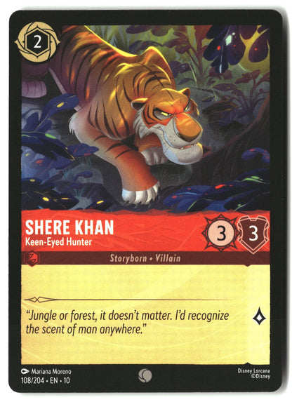 Shere Khan - Keen-Eyed Hunter 108/204 Common Whispers in the Well Lorcana LP
