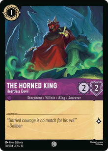 The Horned King - Heartless Devil 38/204 Common Whispers in the Well Lorcana NM