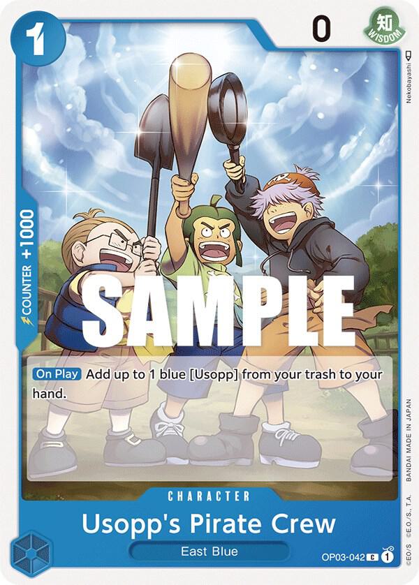 Usopp's Pirate Crew OP03-042 Common Pillars of Strength One Piece Near Mint