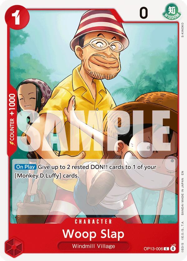 Woop Slap OP13-006 Common Carrying On His Will One Piece Near Mint
