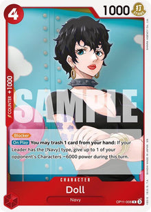 Doll OP11-008 Rare A Fist of Divine Speed One Piece Foil Near Mint