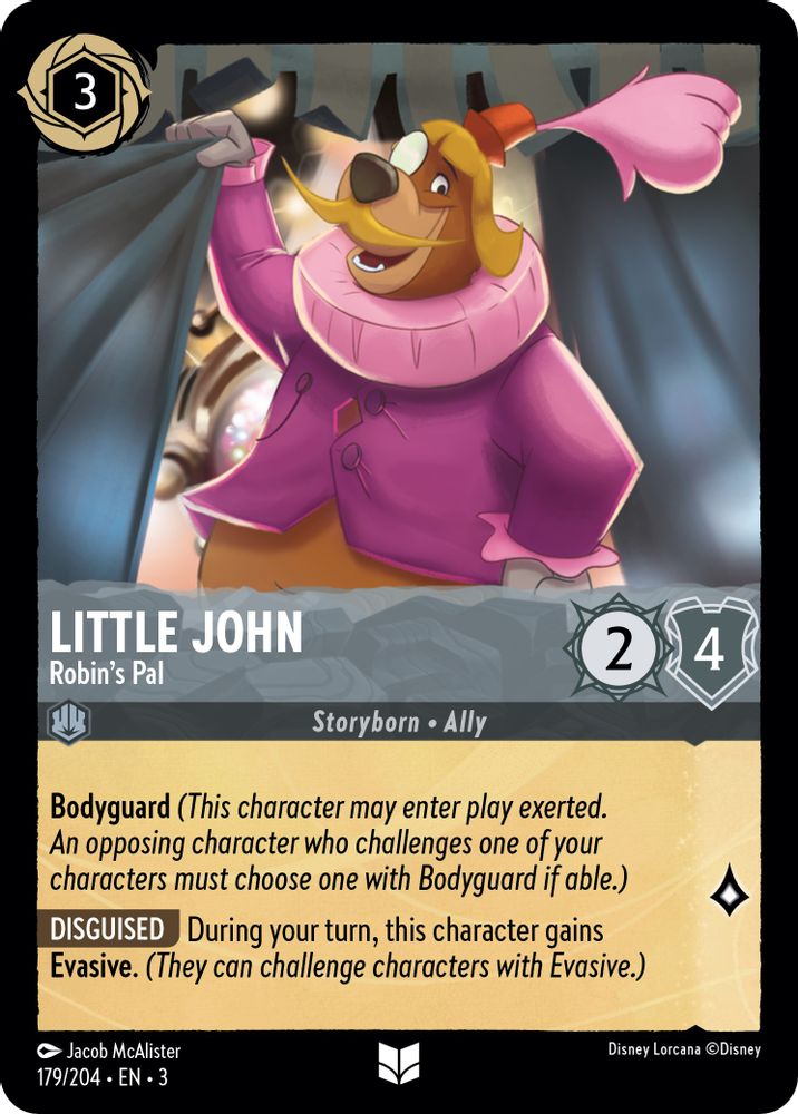 Little John - Robin's Pal 179/204 Uncommon Into the Inklands Lorcana Near Mint