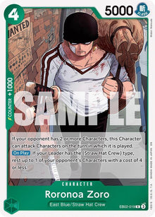 Roronoa Zoro EB02-019 Extra Booster: Anime 25th Collection One Piece Foil NM
