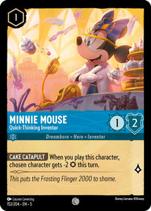 Minnie Mouse - Quick-Thinking Inventor 152/204 Shimmering Skies Lorcana NM