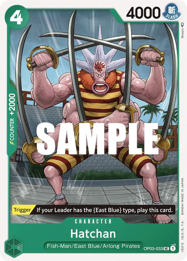 Hatchan OP03-033 Uncommon Pillars of Strength One Piece Near Mint