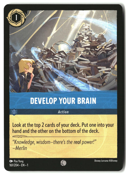 Develop Your Brain 161/204 Common The First Chapter Lorcana Lightly Played