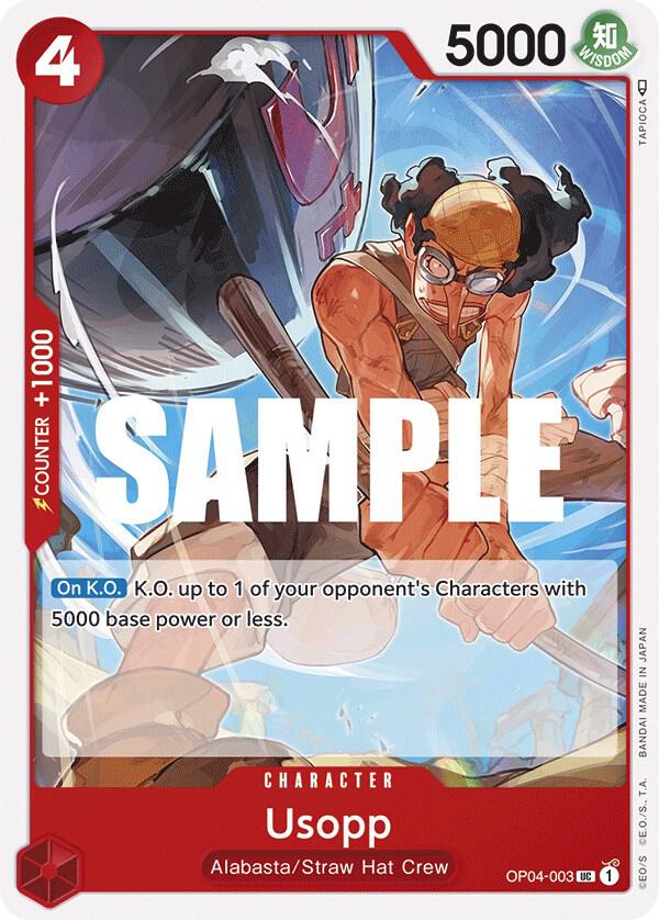 Usopp OP04-003 Uncommon Kingdoms of Intrigue One Piece Near Mint
