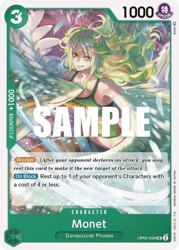 Monet OP05-036 Uncommon Awakening of the New Era One Piece Near Mint