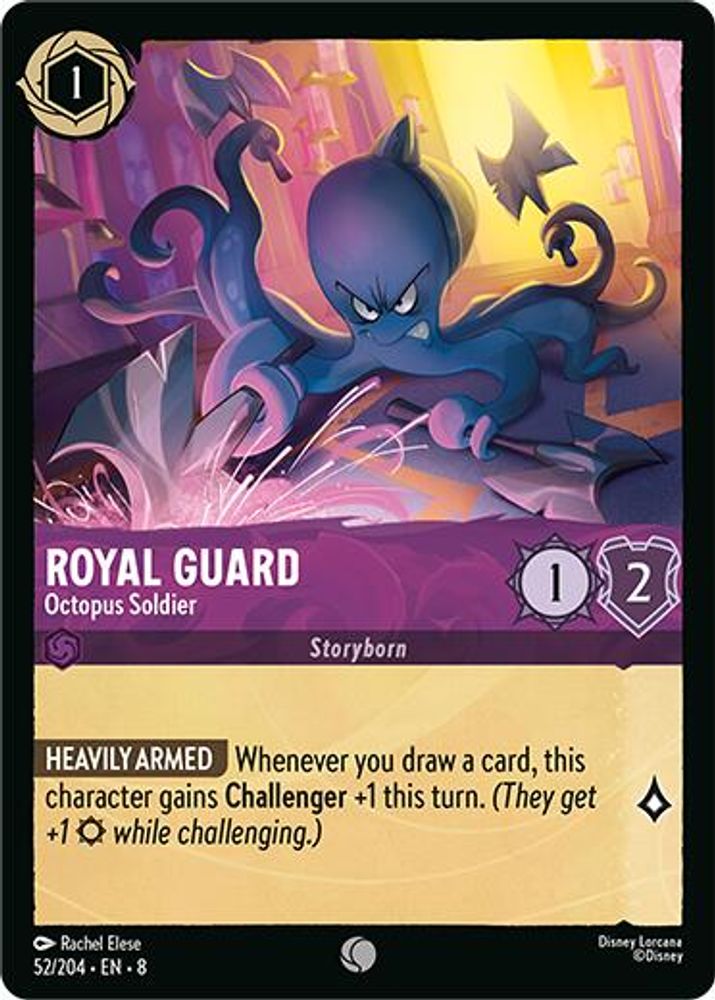 Royal Guard - Octopus Soldier 52/204 Common Reign of Jafar Lorcana Near Mint