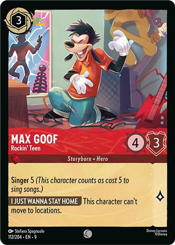 Max Goof - Rockin' Teen 112/204 Common Fabled Lorcana Near Mint