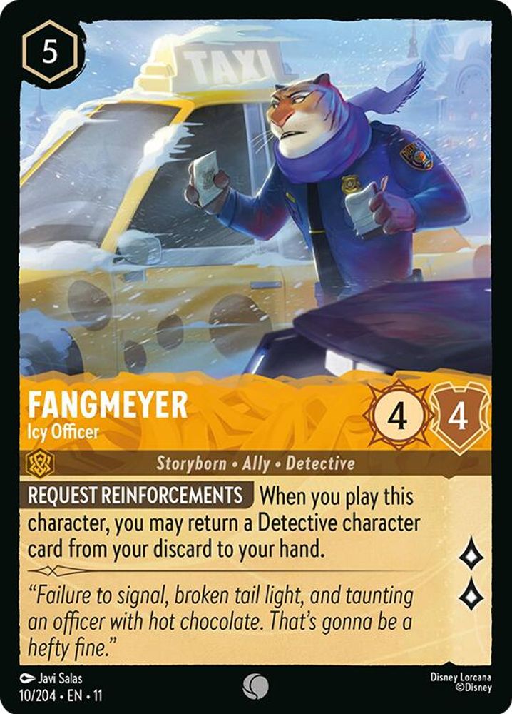 Fangmeyer - Icy Officer 10/204 Common Winterspell Lorcana Near Mint