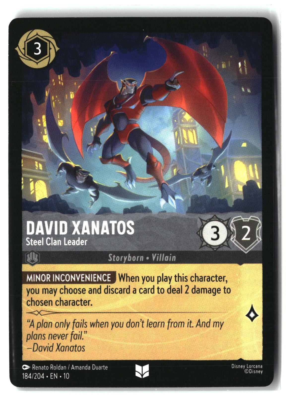 David Xanatos - Steel Clan Leader 184/204 Whispers in the Well Lorcana LP