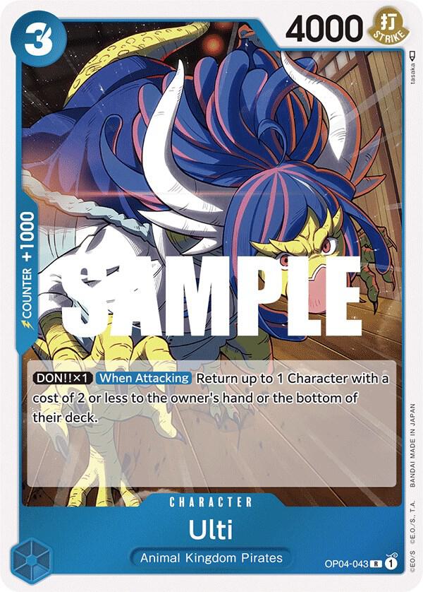 Ulti OP04-043 Rare Kingdoms of Intrigue One Piece Foil Near Mint