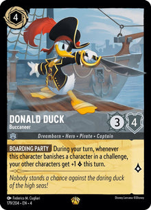 Donald Duck - Buccaneer 179/204 Legendary Ursula's Return Lorcana Near Mint