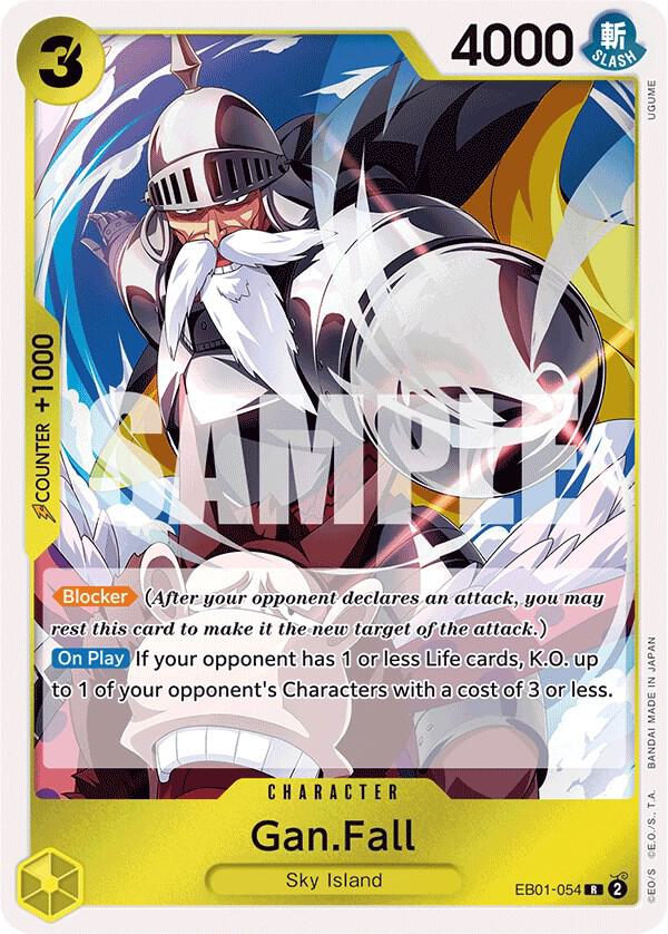 Gan.Fall EB01-054 Rare Extra Booster: Memorial Collection One Piece Foil NM