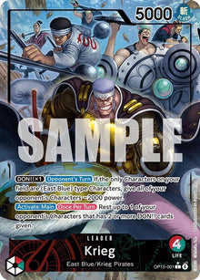 Krieg (Alternate Art) OP15-001 Adventure on Kami's Island One Piece Foil NM