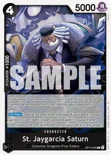St. Jaygarcia Saturn OP13-083 Rare Carrying On His Will One Piece Foil Near Mint