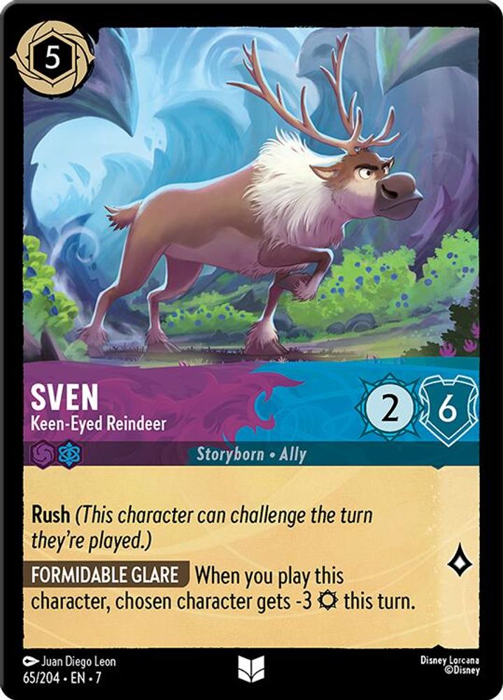 Sven - Keen-Eyed Reindeer 65/204 Uncommon Archazia's Island Lorcana Near Mint