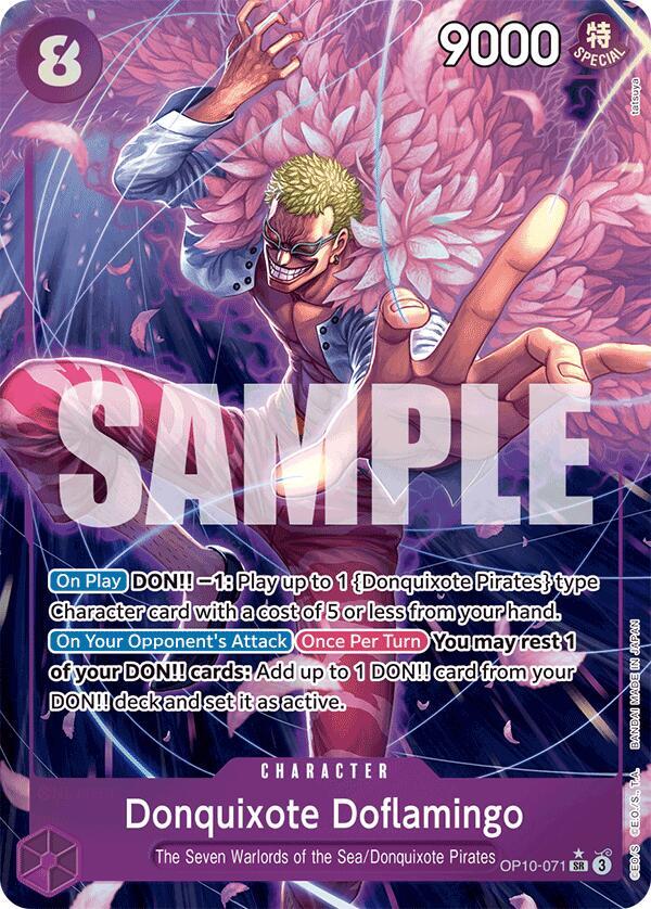 Donquixote Doflamingo (Parallel) OP10-071 Royal Blood One Piece Foil NM