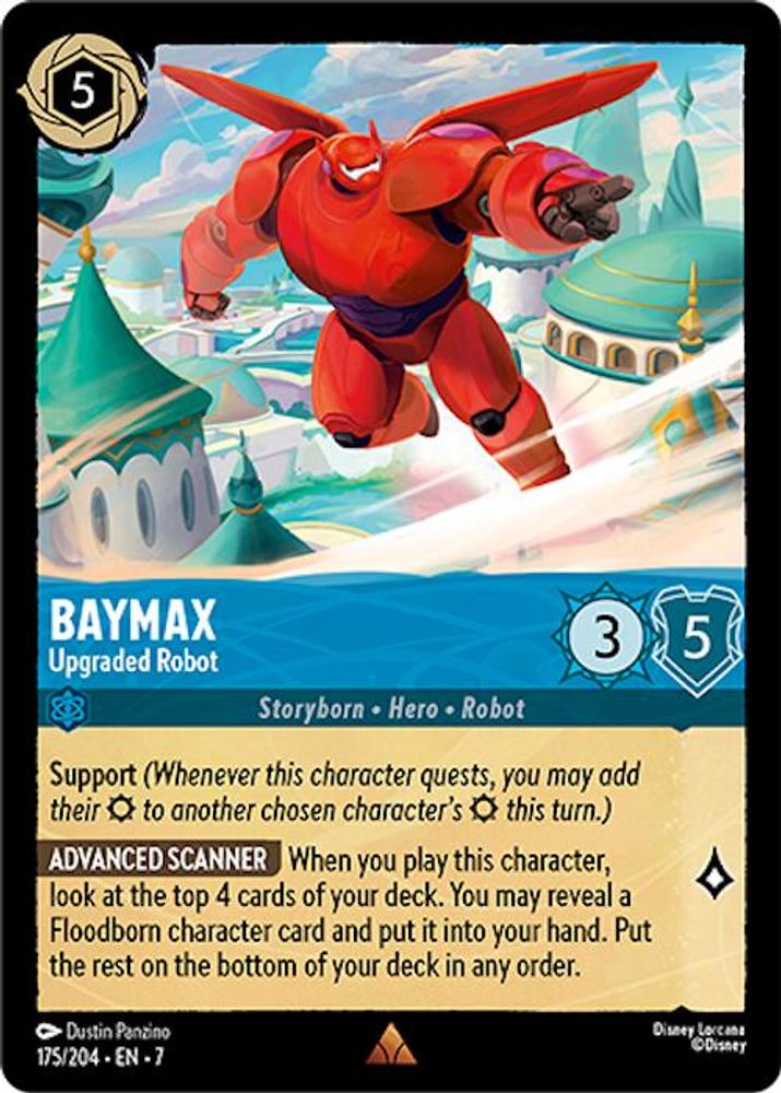 Baymax - Upgraded Robot 175/204 Rare Archazia's Island Lorcana Near Mint