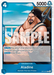 Aladine OP14-043 Rare The Azure Sea's Seven One Piece Foil Near Mint