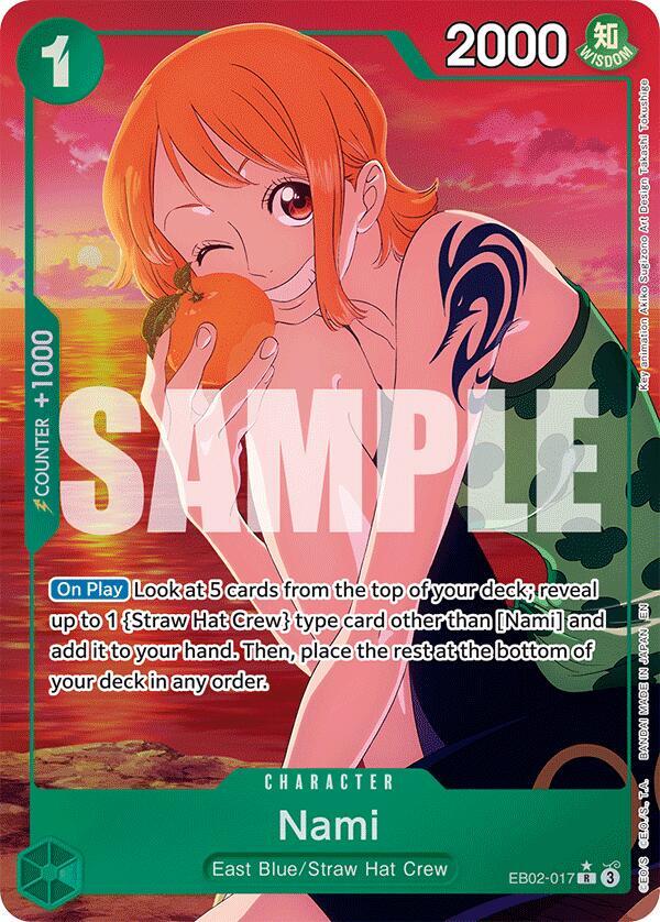Nami (Alternate Art) EB02-017 Extra Booster: Anime 25th Collection One Piece Foil NM